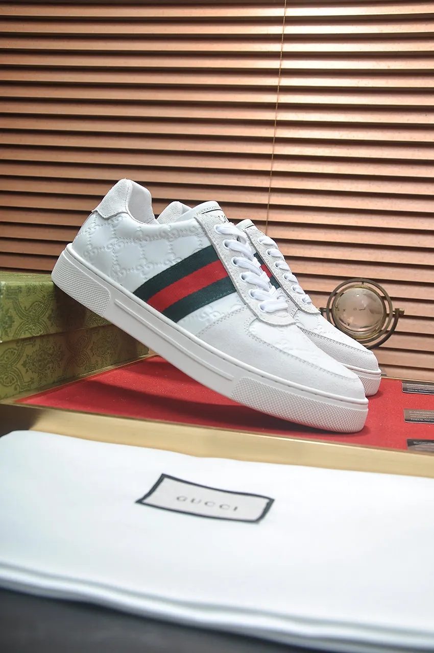 Men's men's shoes💰440💶[GUCCI] official website 1:1 men's sports shoes are now on the market. They are made of original fabric + water-dyed sheepskin lining, plus the official website original 1:1 comfortable outsole. Fashionable and versatile, super comfortable and breathable. Standard shoe size 38/45 (custom-made size 45 is non-refundable)